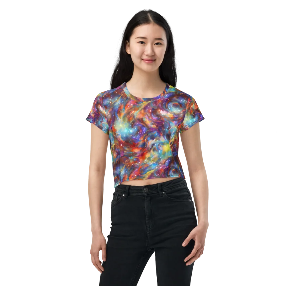 Esao's Eddies on Crop Tee — Front