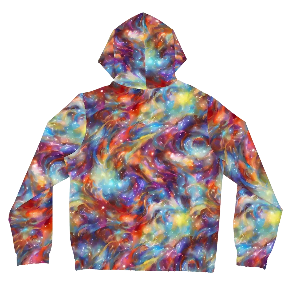 Esao's Eddies on Women's Full-Zip Hoodie — Back