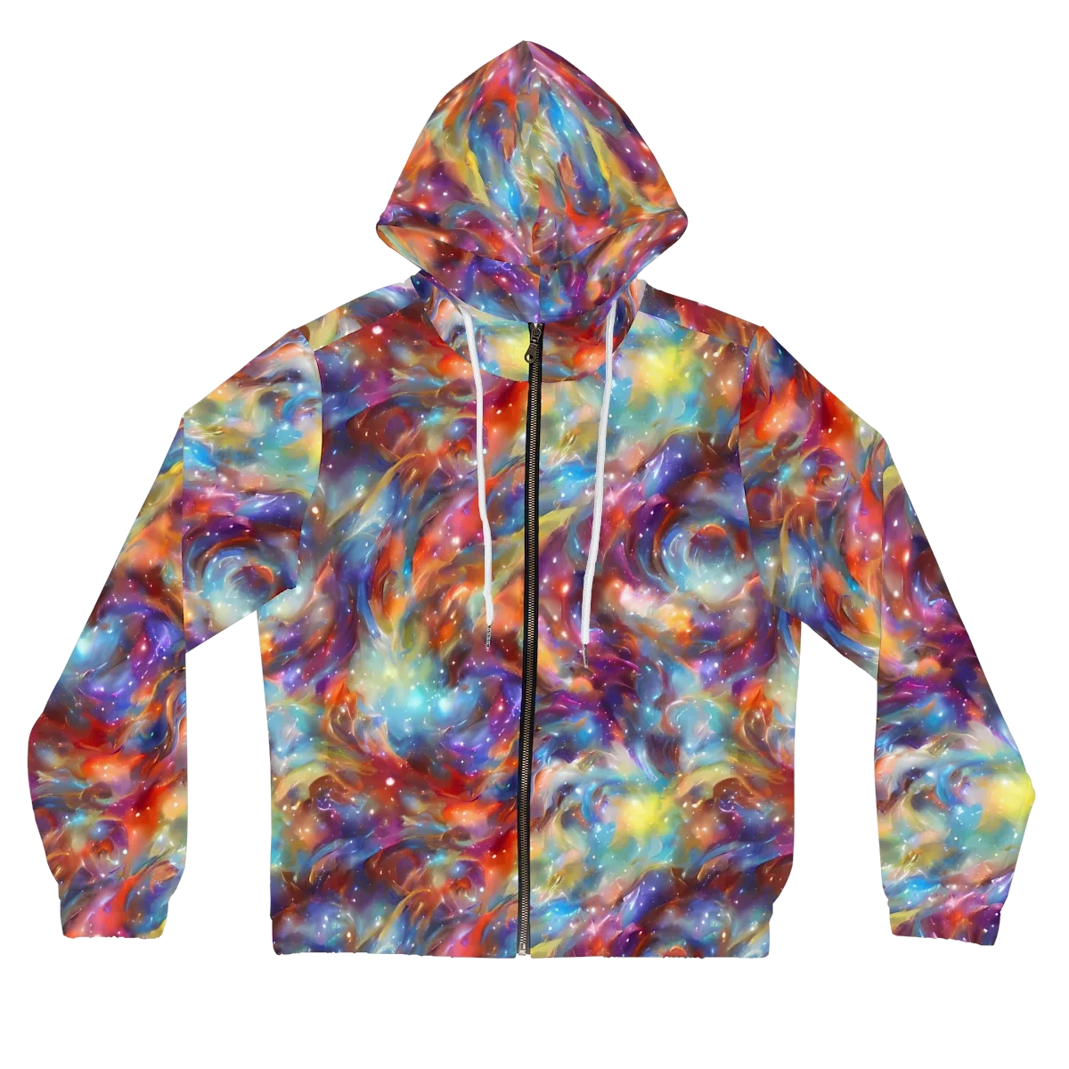Esao's Eddies on Women's Full-Zip Hoodie — Front