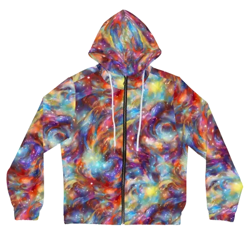 Esao's Eddies on a Women's Full-Zip Hoodie