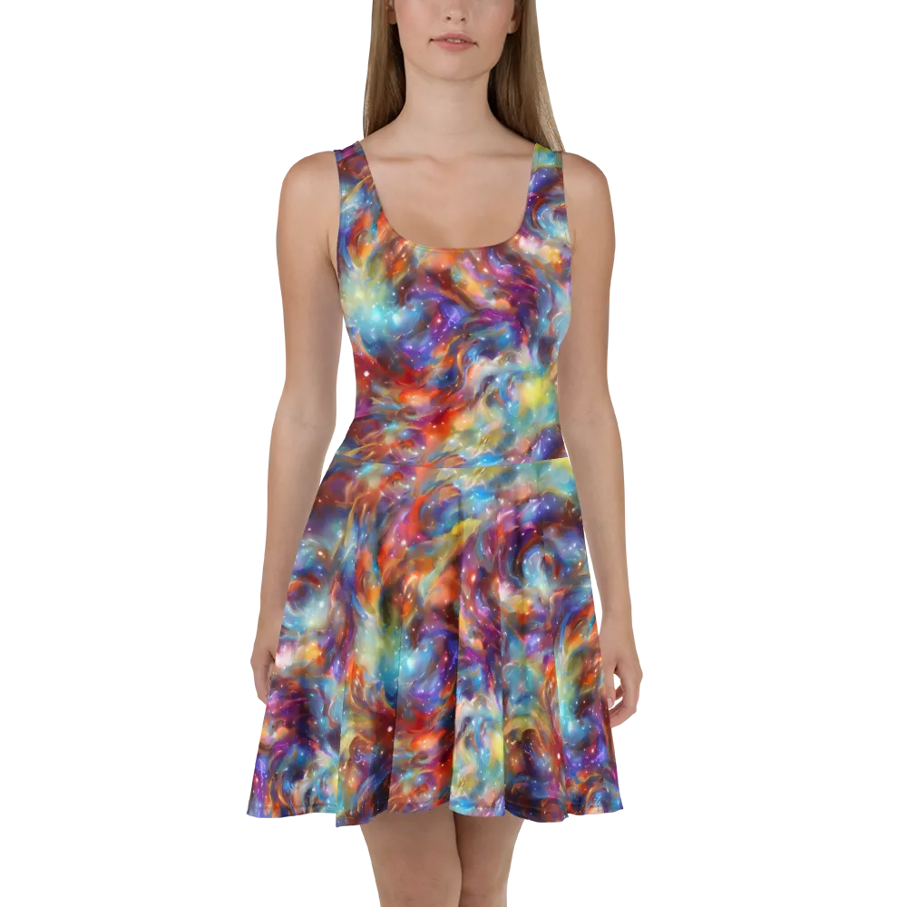 Esao's Eddies on Skater Dress — Front