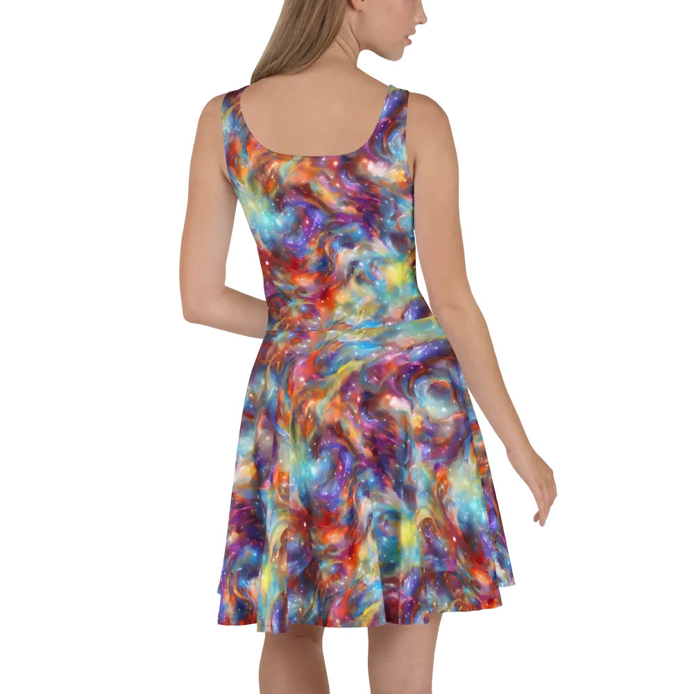Esao's Eddies on Skater Dress — Back