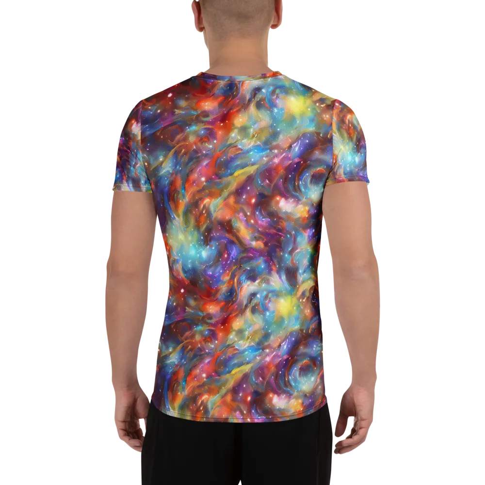 Esao's Eddies on Men's Athletic T-Shirt — Back