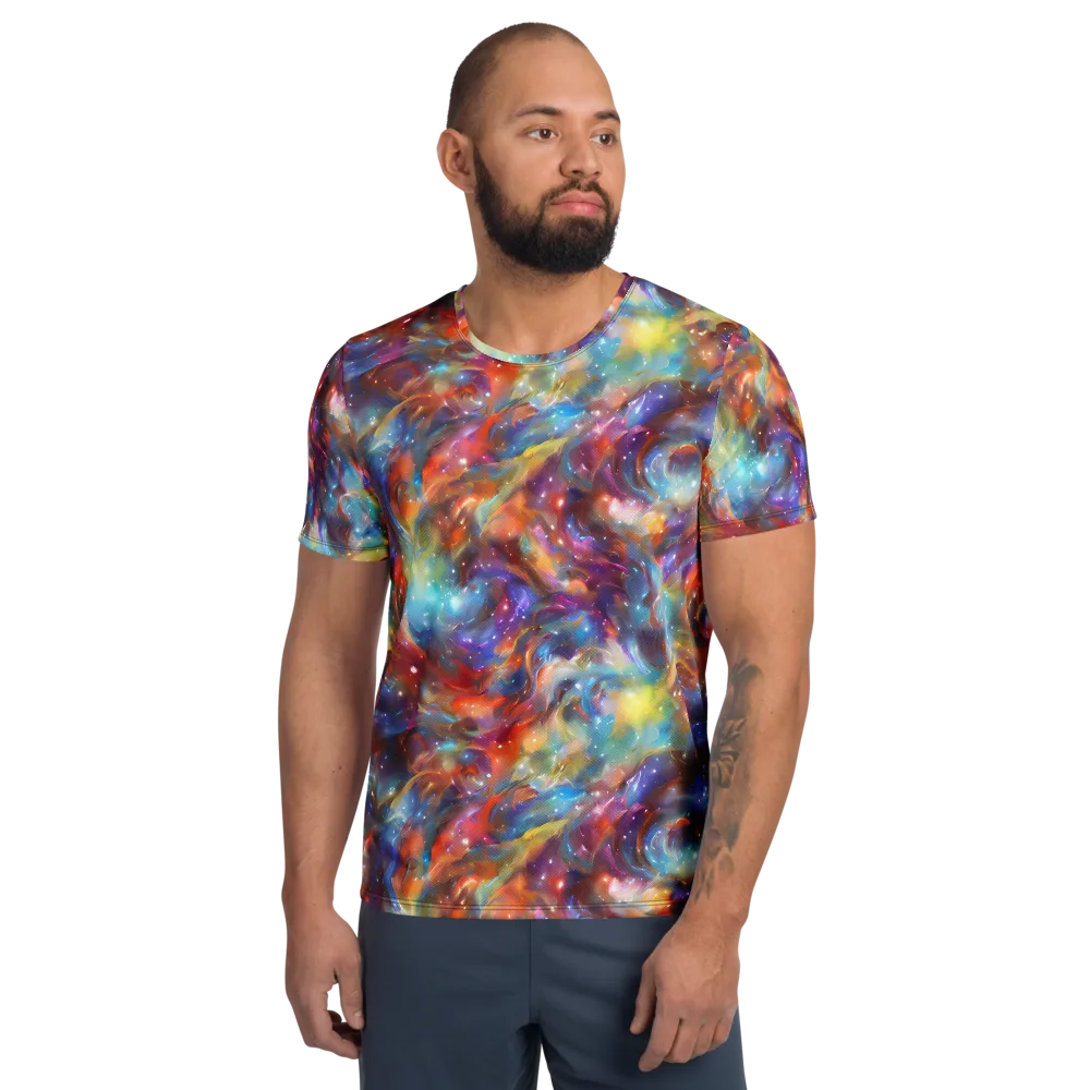 Esao's Eddies on Men's Athletic T-Shirt — Front
