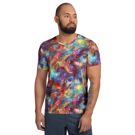 Esao's Eddies on a Men's Athletic T-Shirt
