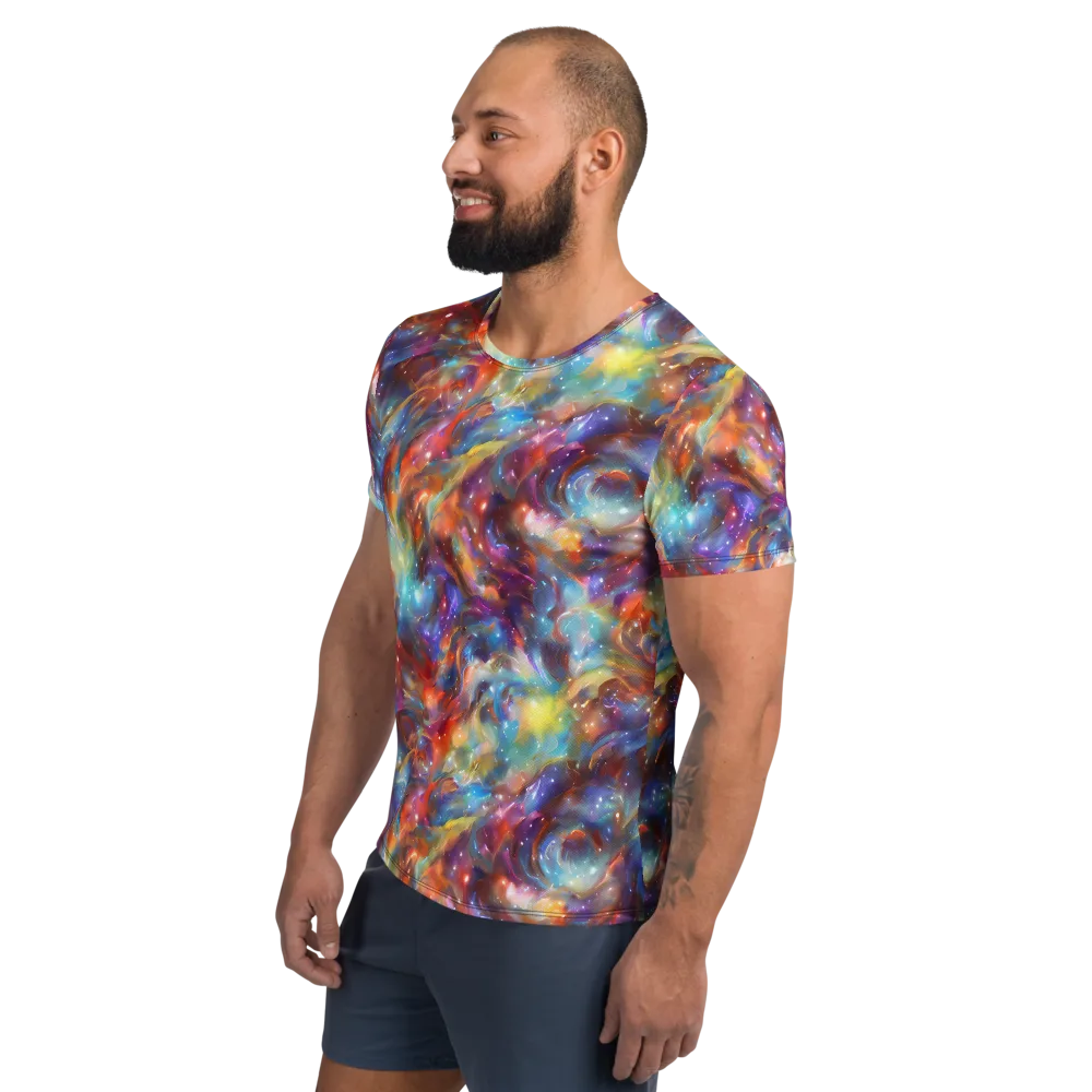 Esao's Eddies on Men's Athletic T-Shirt — Left