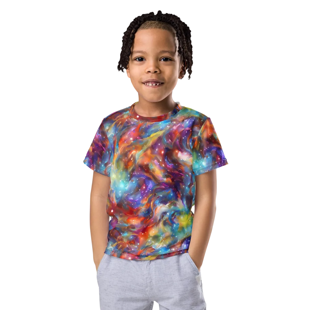 Esao's Eddies on Kids Crew Neck T-Shirt — Front