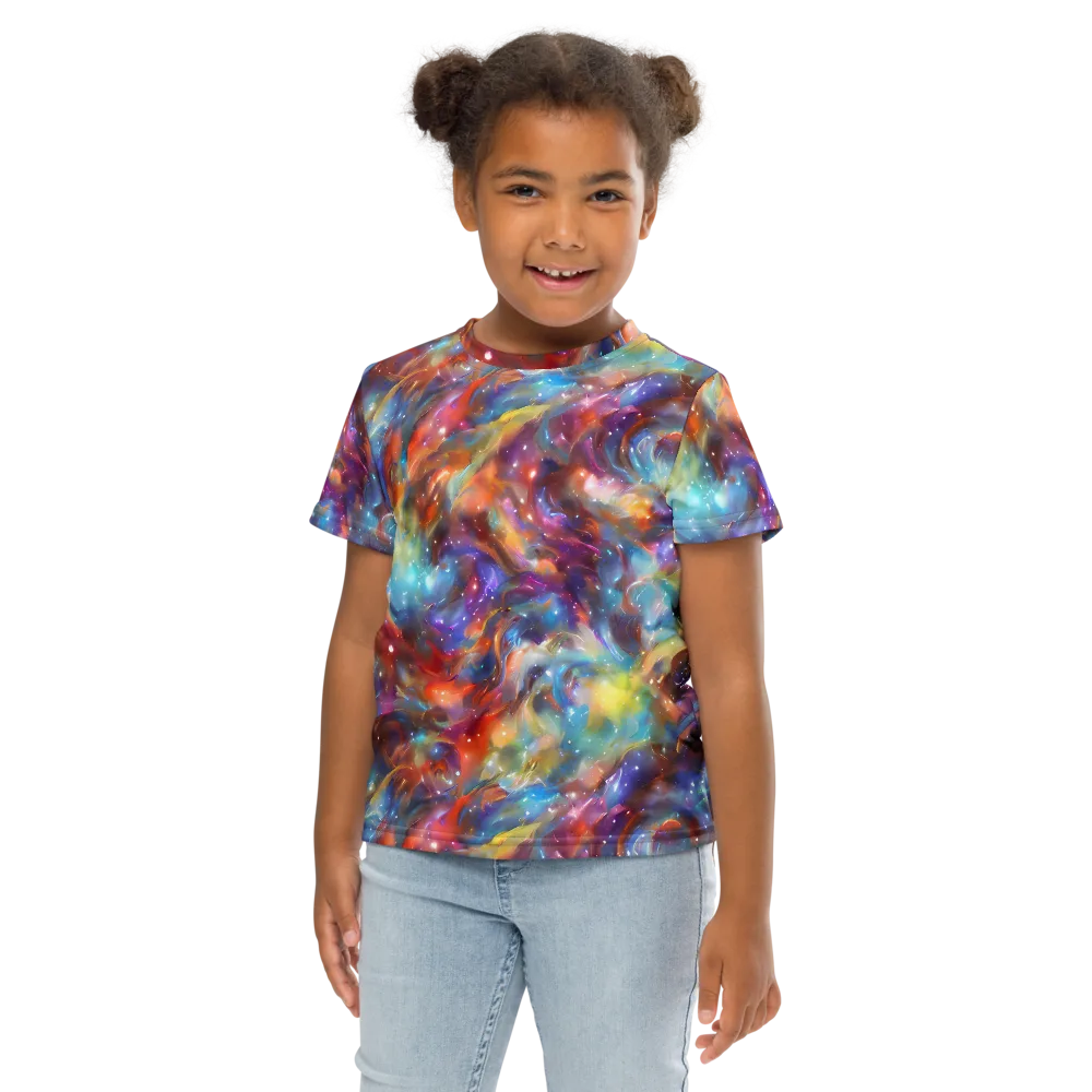 Esao's Eddies on Kids Crew Neck T-Shirt — Front