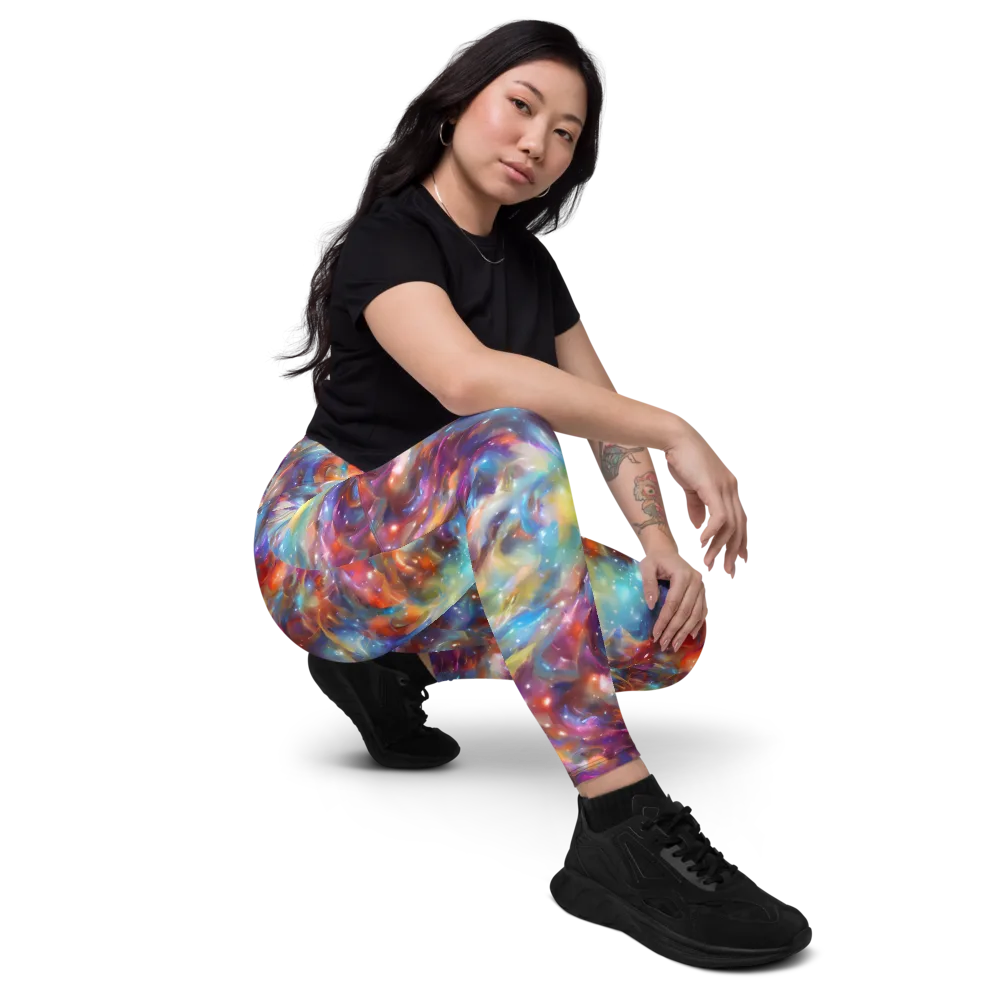 Esao's Eddies on Leggings with Pockets — Right Front