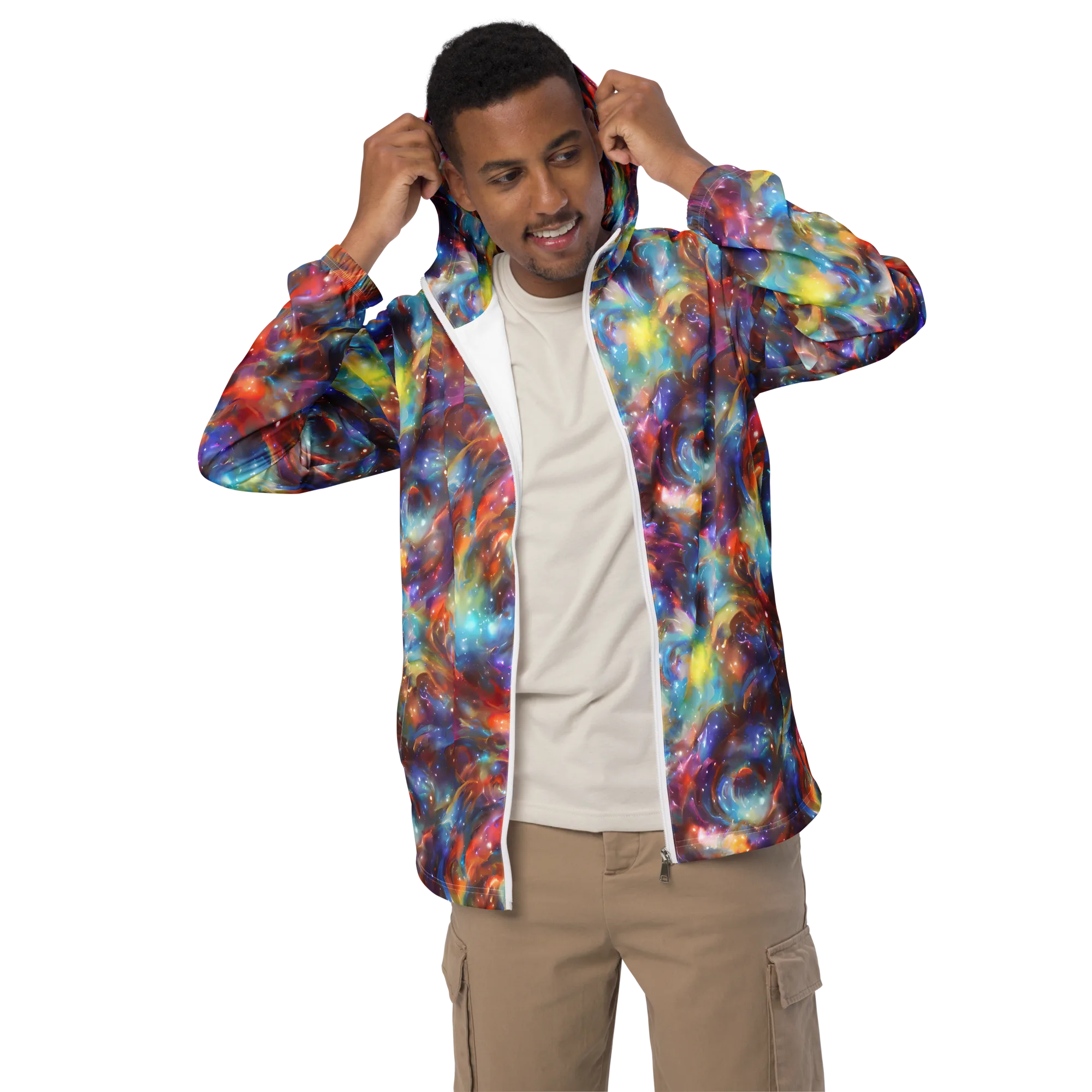 Esao's Eddies on Men's Windbreaker — Front