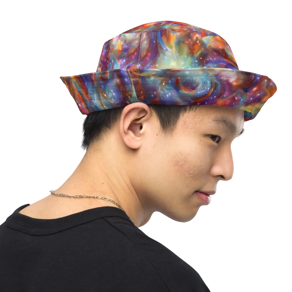 Esao's Eddies on Reversible Bucket Hat — Right Outside