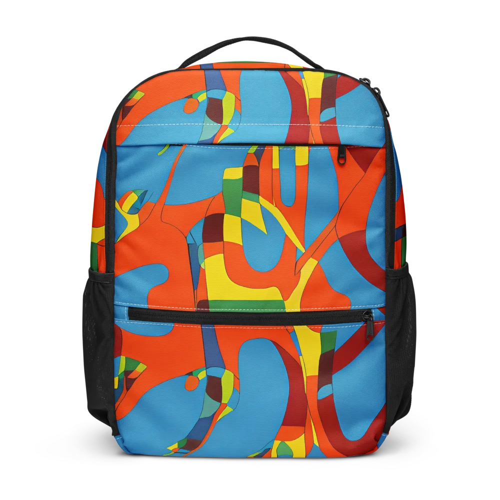 Fire Ocean Fusion on Utility Backpack — Front