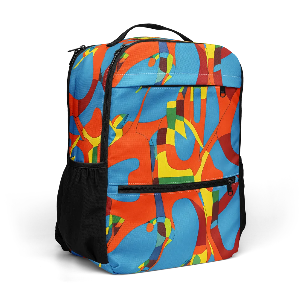 Fire Ocean Fusion on Utility Backpack — Right Front