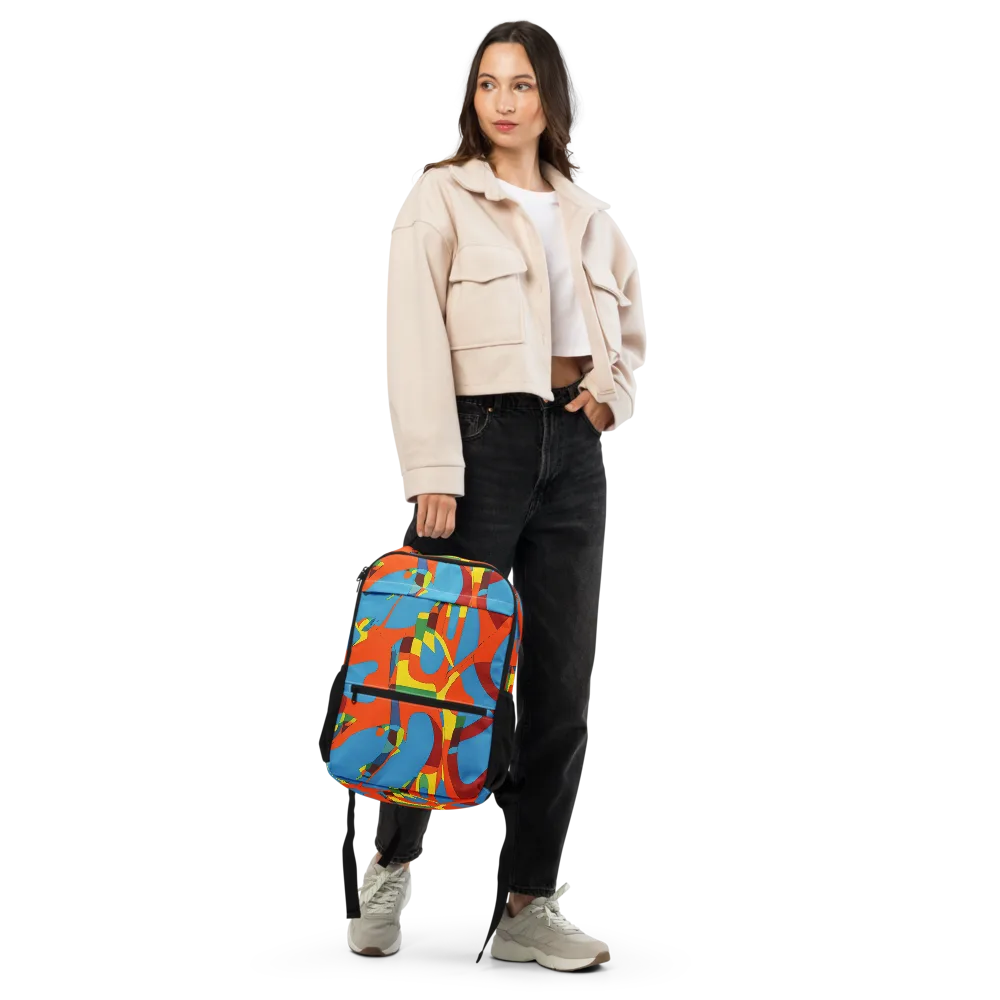 Fire Ocean Fusion on Utility Backpack — Front