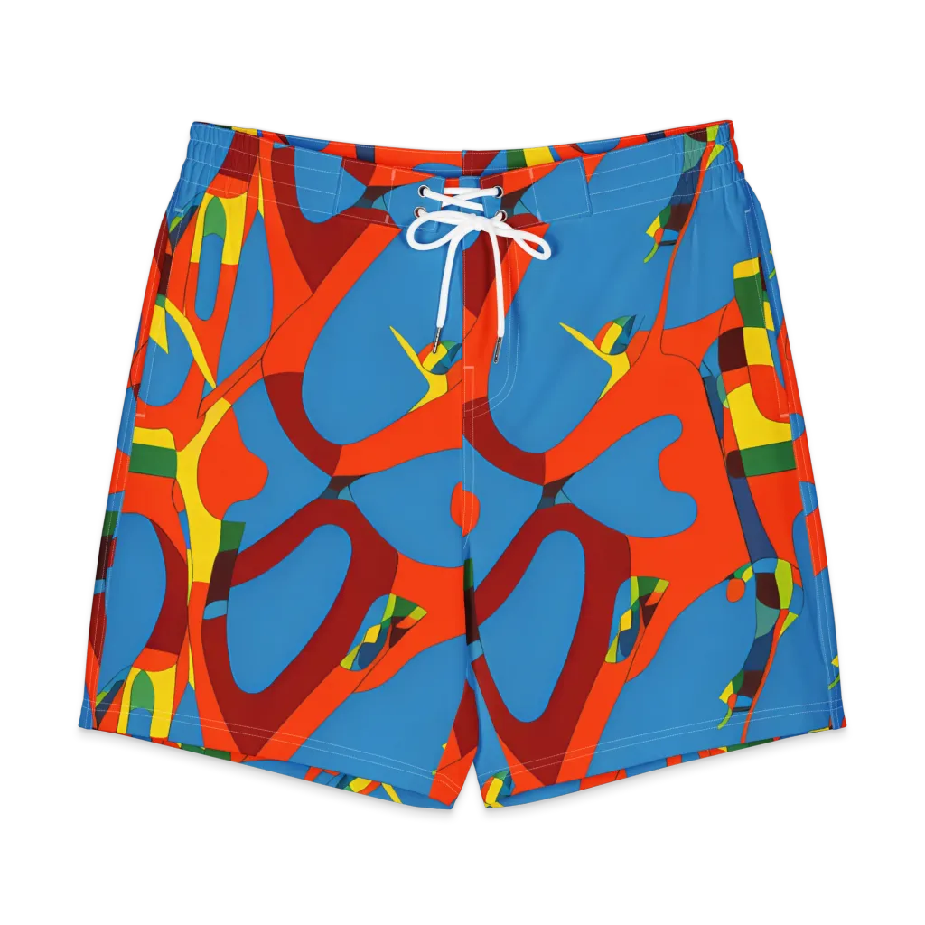Fire Ocean Fusion on Men's Board Shorts — Front