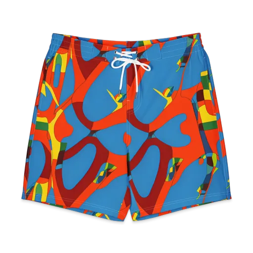 Fire Ocean Fusion on a Men's Board Shorts