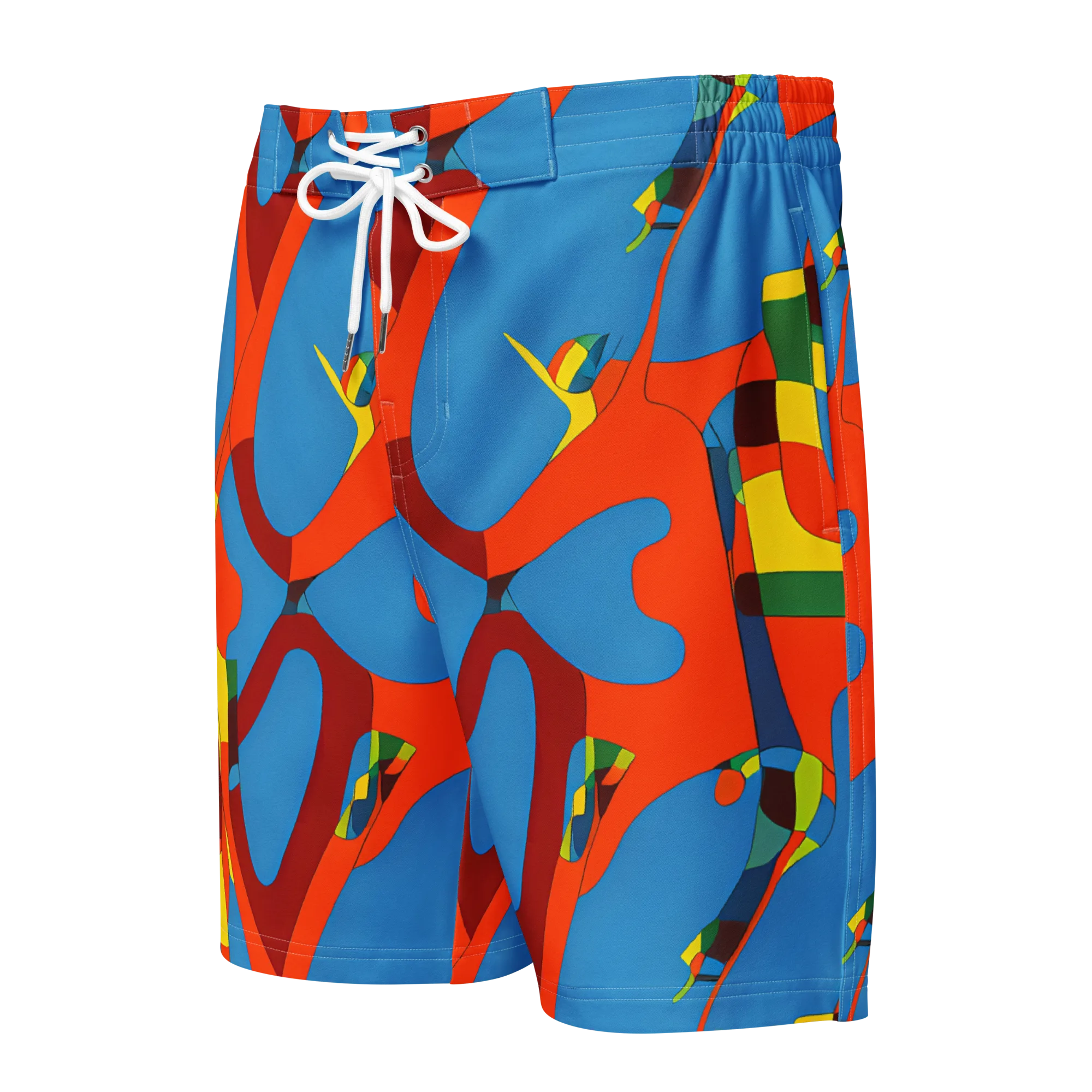 Fire Ocean Fusion on Men's Board Shorts — Front