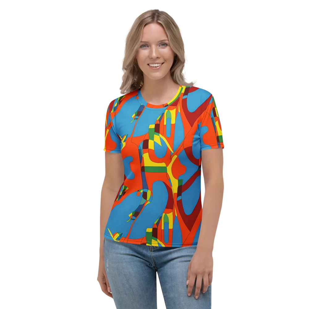 Fire Ocean Fusion on Women's Crew Neck T-Shirt — Front
