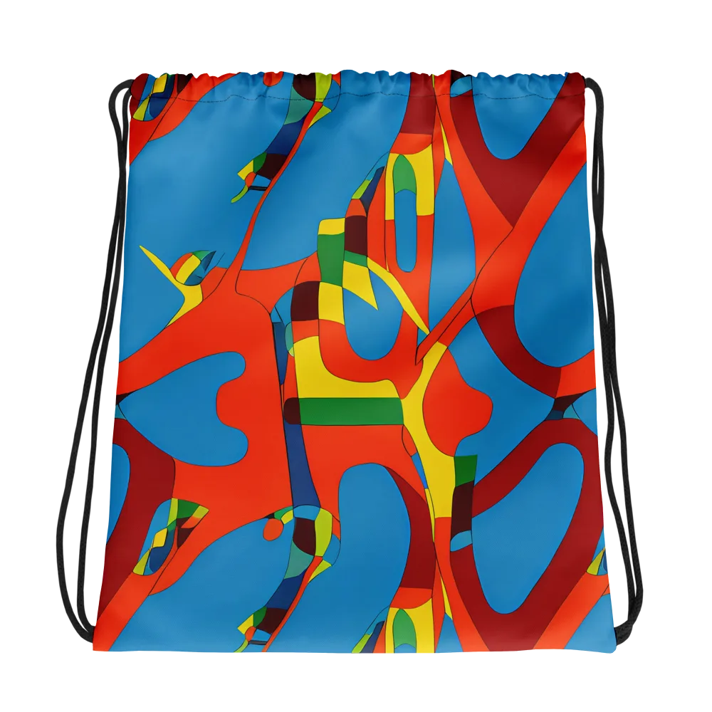 Fire Ocean Fusion on Drawstring Bag — Photo