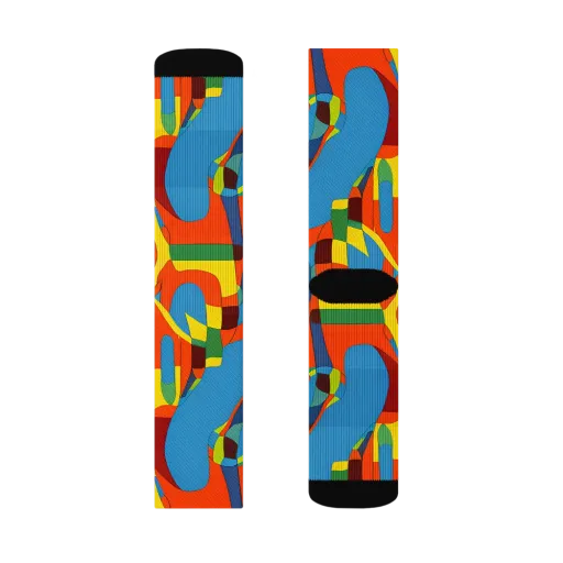 Fire Ocean Fusion on a Socks