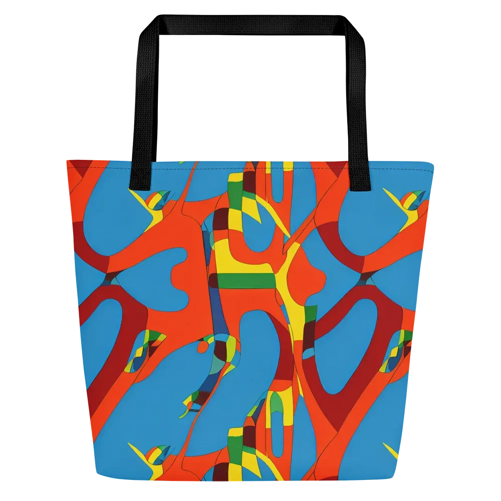 Fire Ocean Fusion on Large Tote Bag W/ Pocket — Front