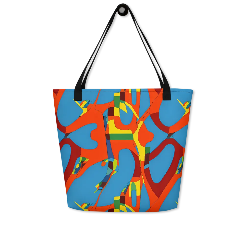 Fire Ocean Fusion on Large Tote Bag W/ Pocket — Front