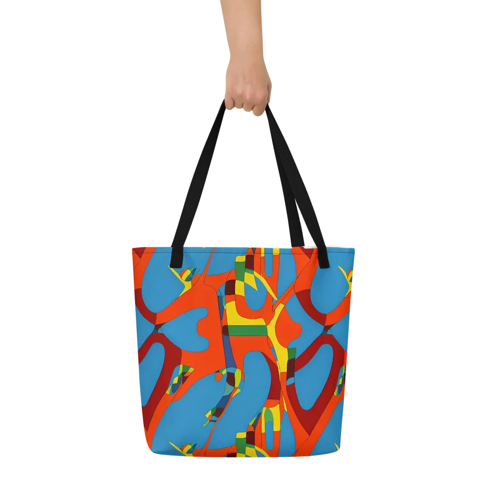 Fire Ocean Fusion on Large Tote Bag W/ Pocket — Front