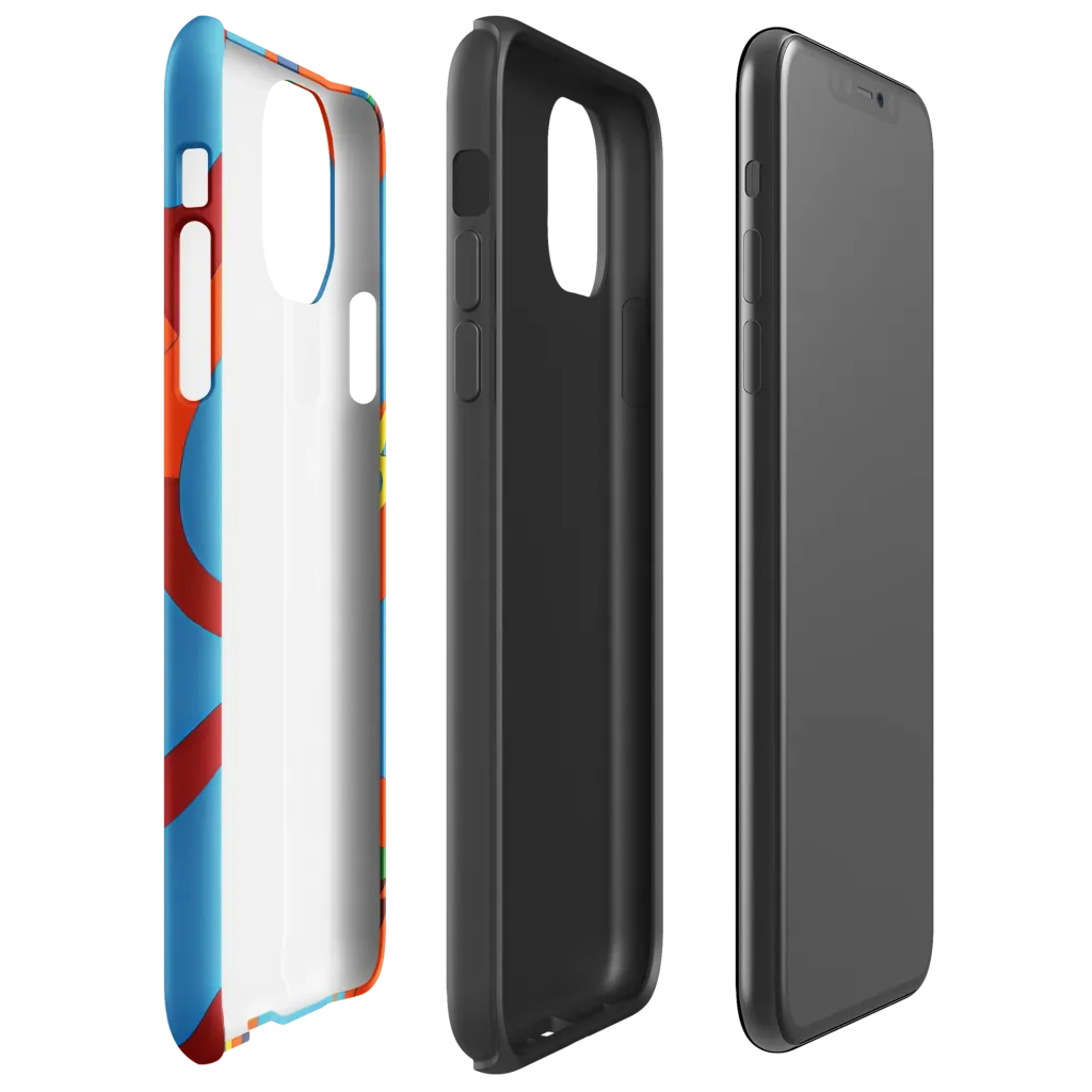 Fire Ocean Fusion on Tough Case for iPhone® — Right