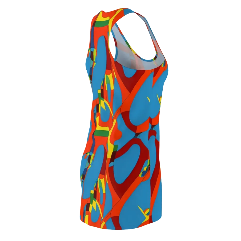Fire Ocean Fusion on Racerback Dress — Back Side