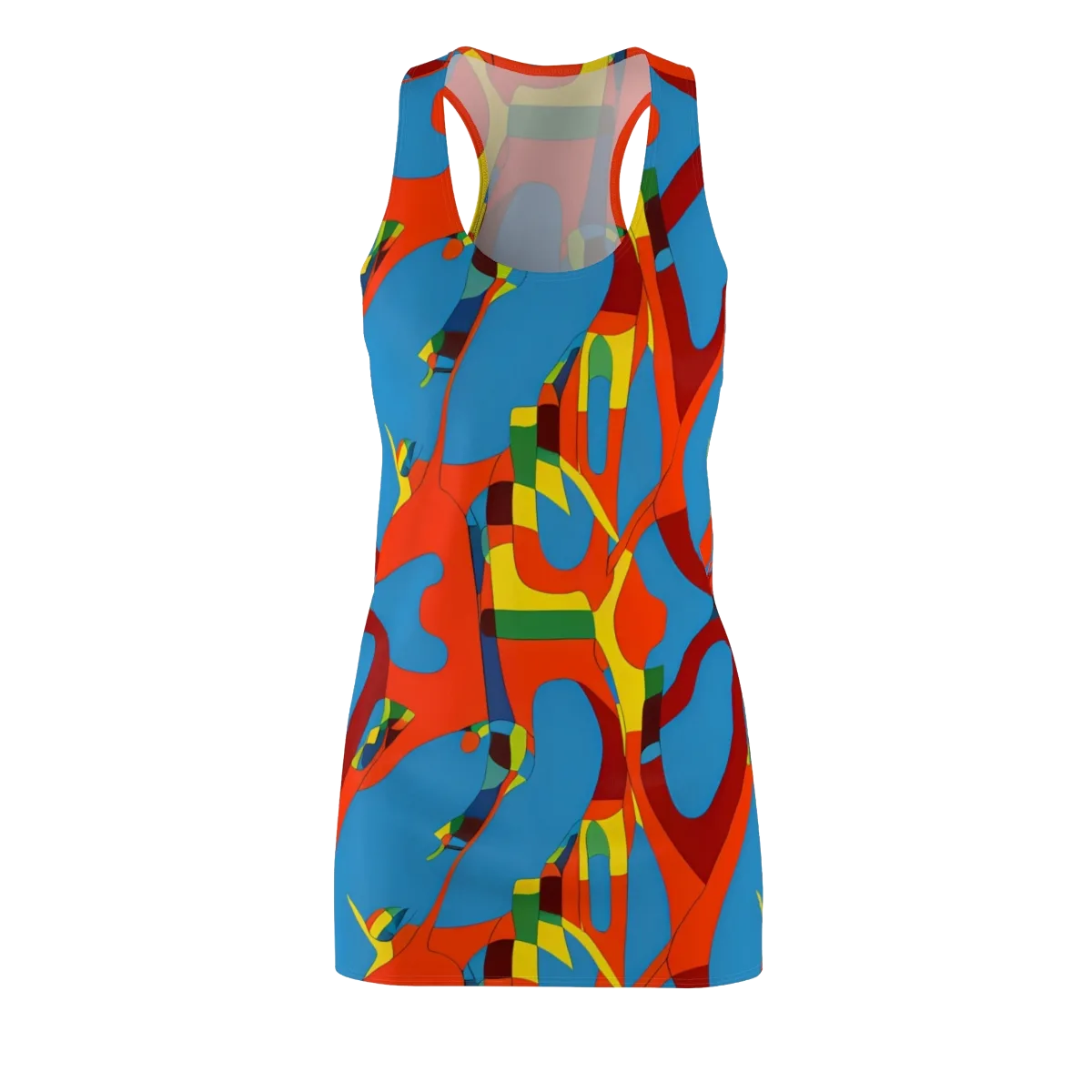 Fire Ocean Fusion on Racerback Dress — Front