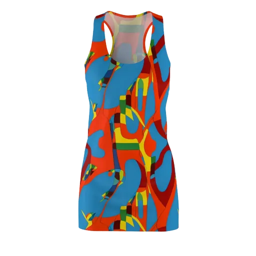 Fire Ocean Fusion on a Racerback Dress