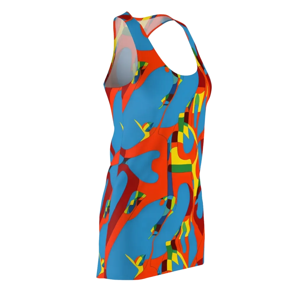 Fire Ocean Fusion on Racerback Dress — Front Side