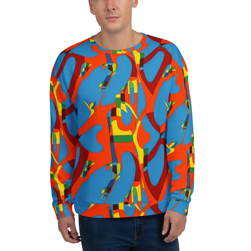 Fire Ocean Fusion on Sweatshirt — Front