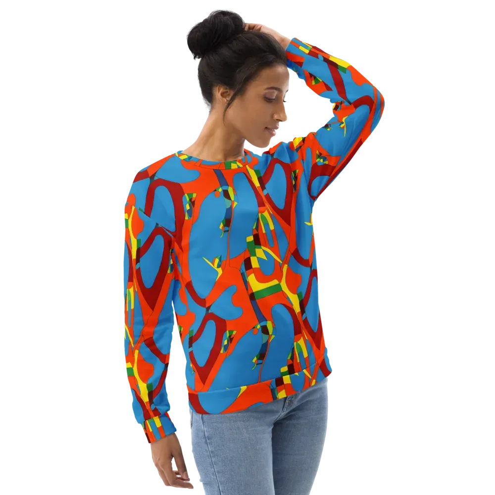 Fire Ocean Fusion on Sweatshirt — Right Front