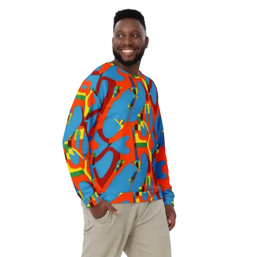 Fire Ocean Fusion on a Sweatshirt
