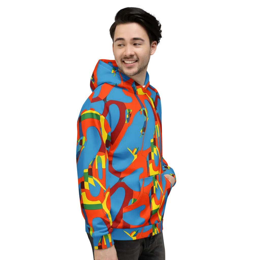 Fire Ocean Fusion on Hoodie — Right