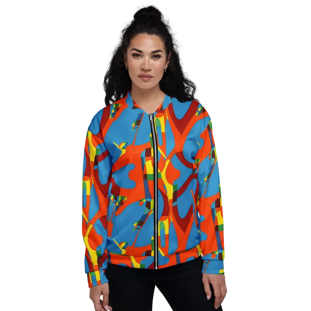 Fire Ocean Fusion on Bomber Jacket — Front