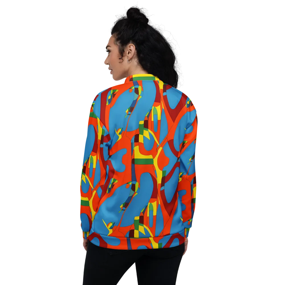Fire Ocean Fusion on Bomber Jacket — Back