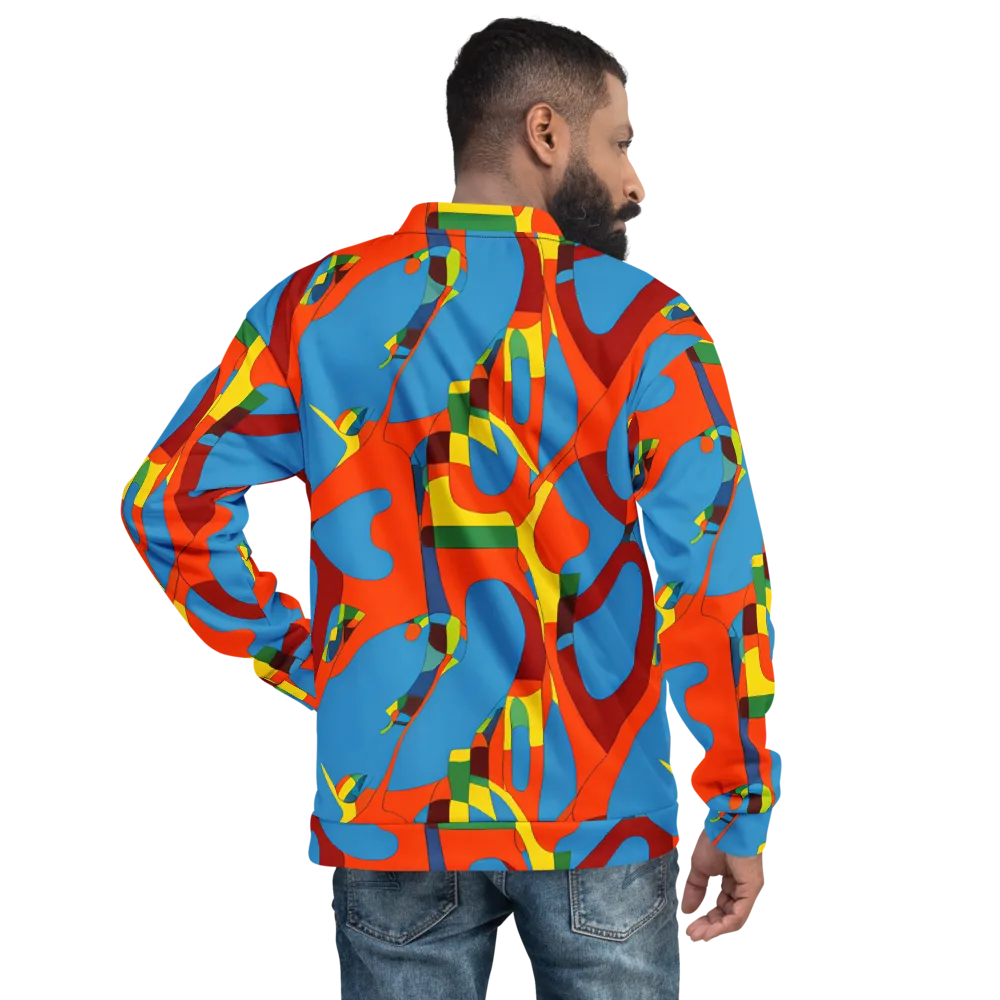 Fire Ocean Fusion on Bomber Jacket — Back