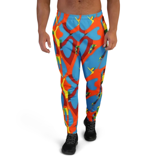 Fire Ocean Fusion on a Men's Joggers