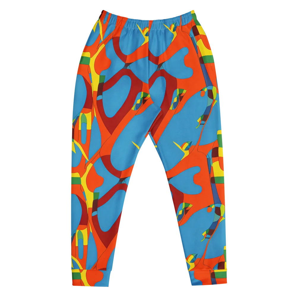 Fire Ocean Fusion on Men's Joggers — Front