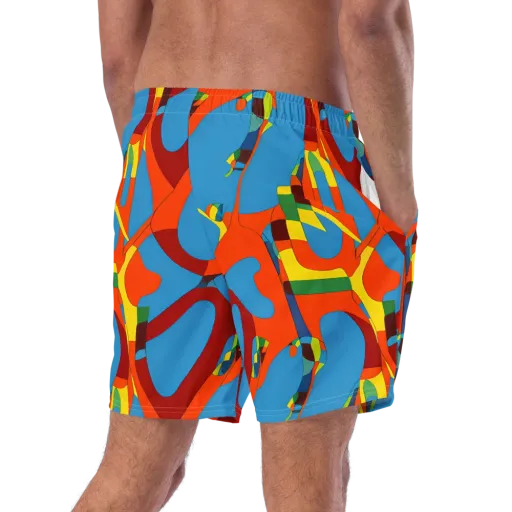 Fire Ocean Fusion on a Swim Trunks
