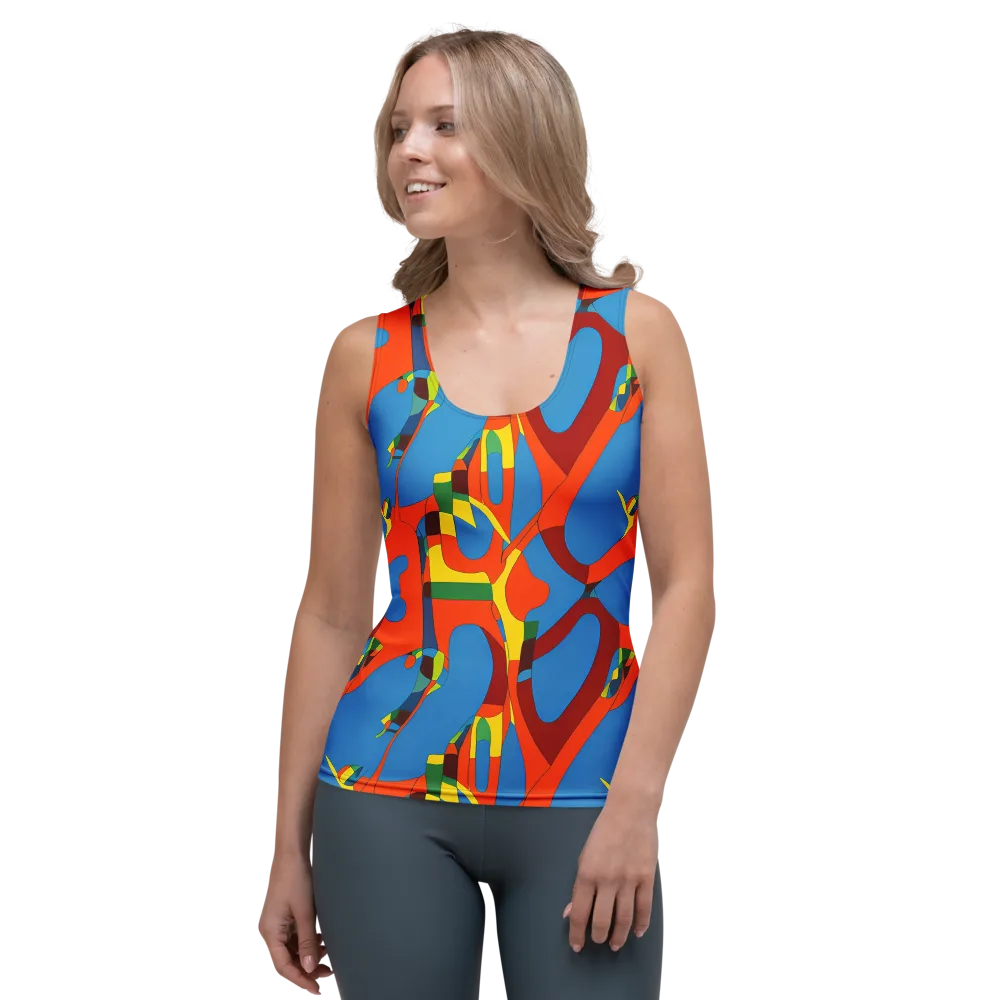 Fire Ocean Fusion on Women's Tank Top — Front