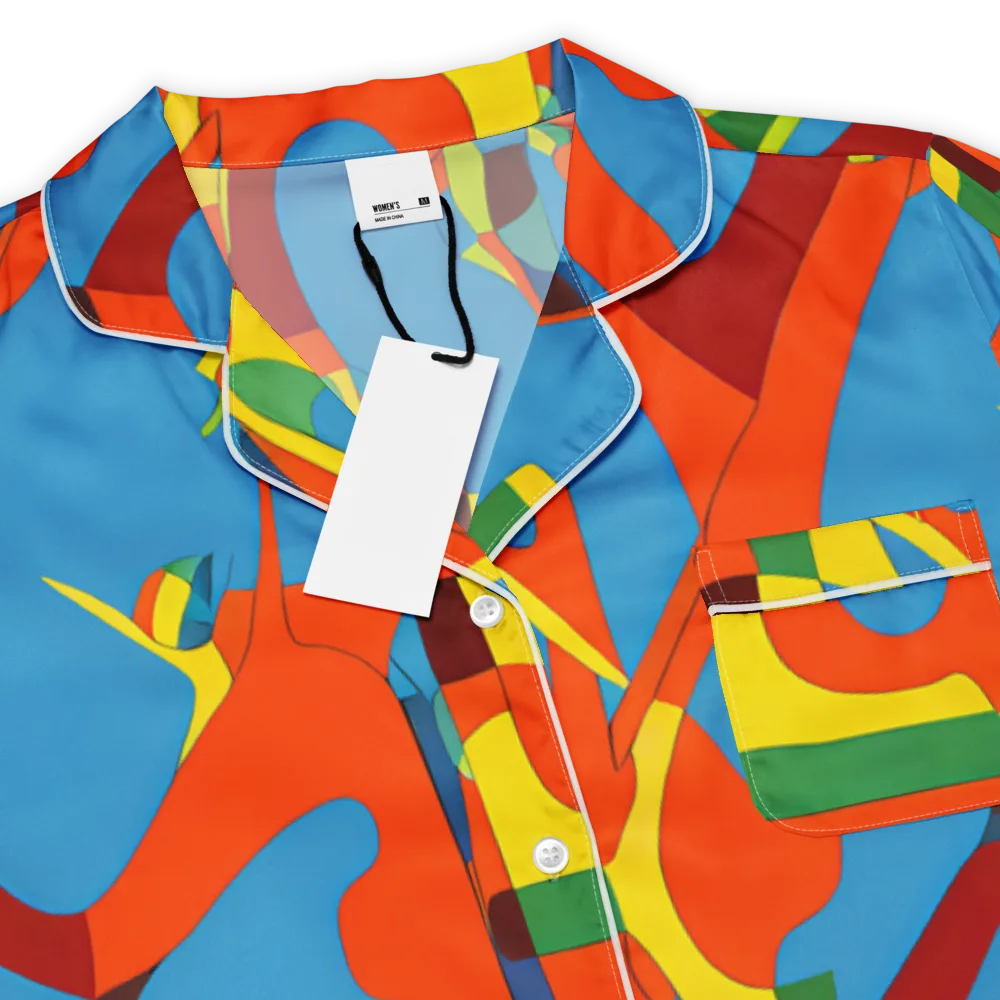 Fire Ocean Fusion on Women's Short Sleeve Pajama Top — Product details