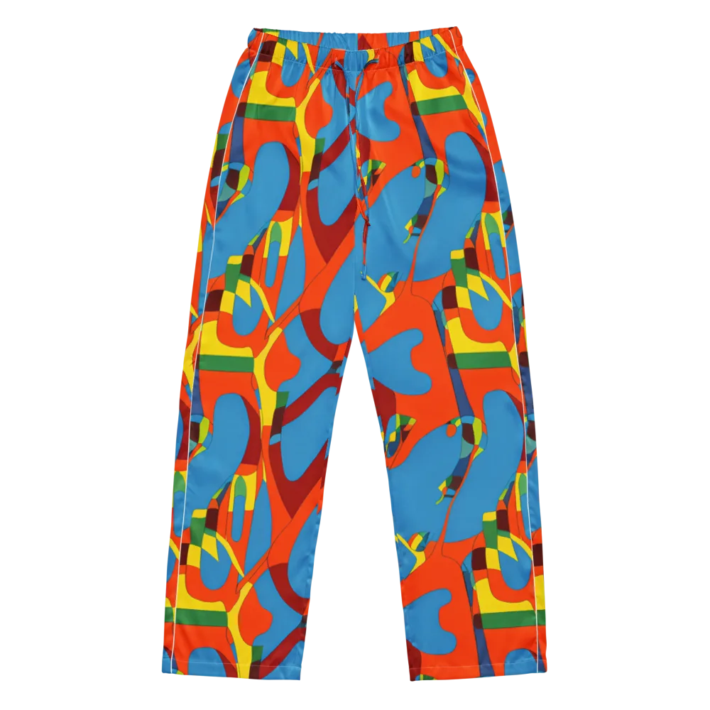 Fire Ocean Fusion on Women's Pajama Pants — Front