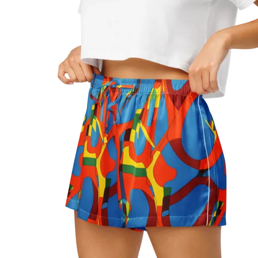 Fire Ocean Fusion on a Women's Pajama Shorts