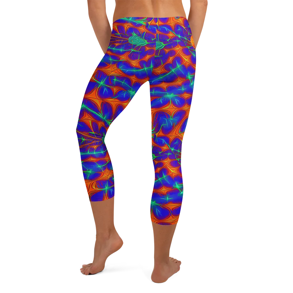 Nebula Tides on Capri Leggings — Back