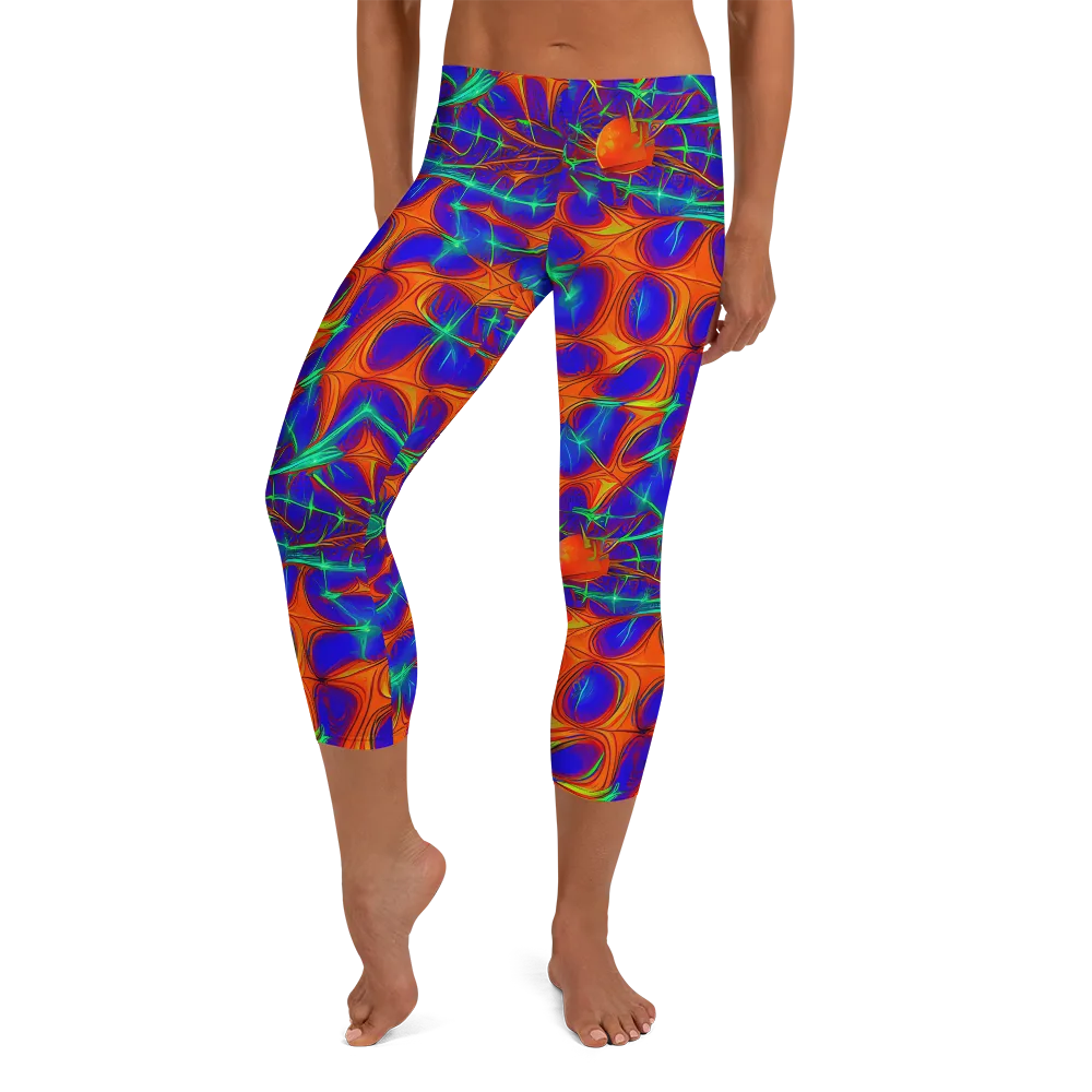 Nebula Tides on Capri Leggings — Front