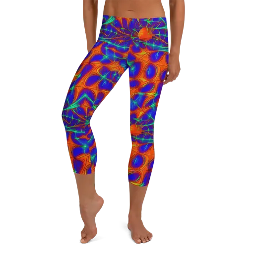 Nebula Tides on a Capri Leggings