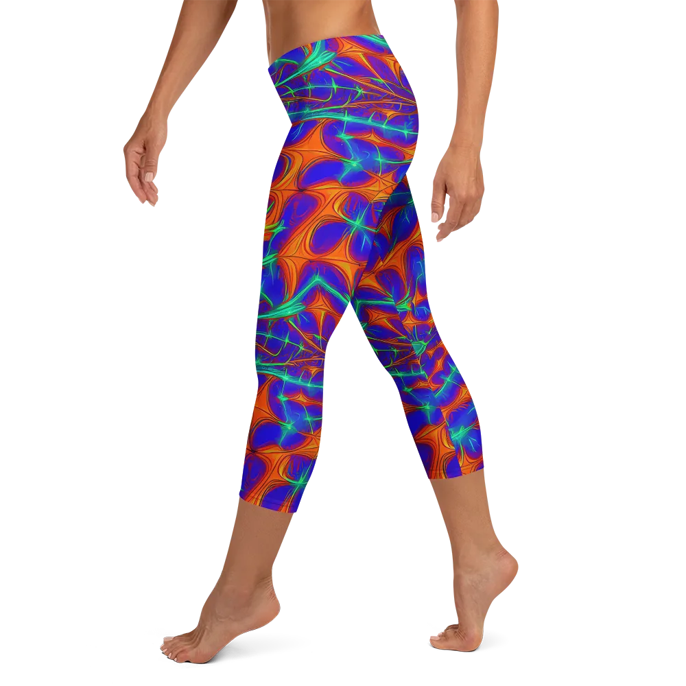 Nebula Tides on Capri Leggings — Left